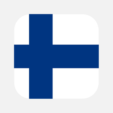 Finland flag simple illustration for independence day or election. simple icon for webのイラスト素材