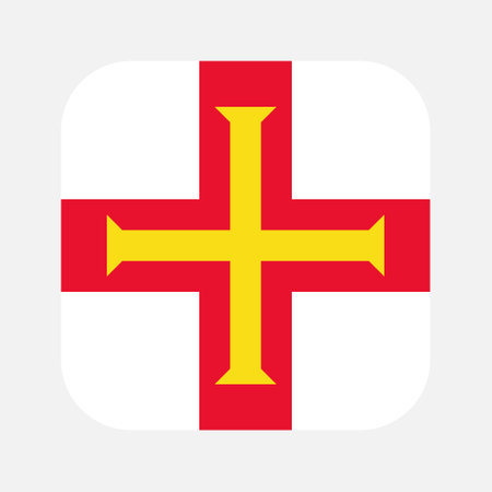Guernsey flag simple illustration for independence day or election. simple icon for webのイラスト素材