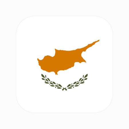 Cyprus flag simple illustration for independence day or election. simple icon for webのイラスト素材