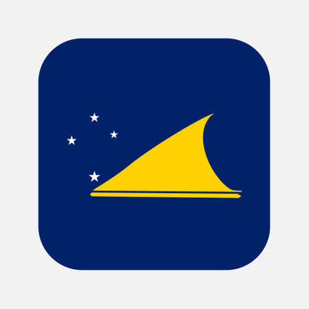 Tokelau flag simple illustration for independence day or election. simple icon for webのイラスト素材