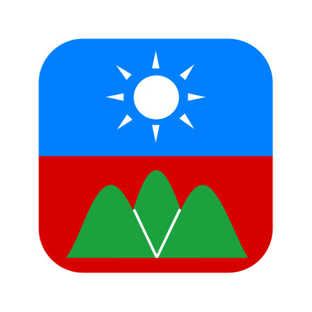 Wa State flag simple illustration for independence day or election. simple icon for webのイラスト素材