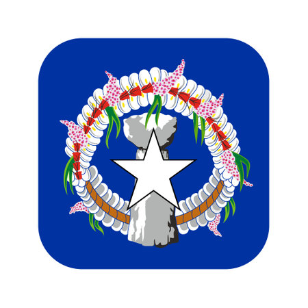 Northern Mariana Islands flag simple illustration for independence day or election. simple icon for webのイラスト素材