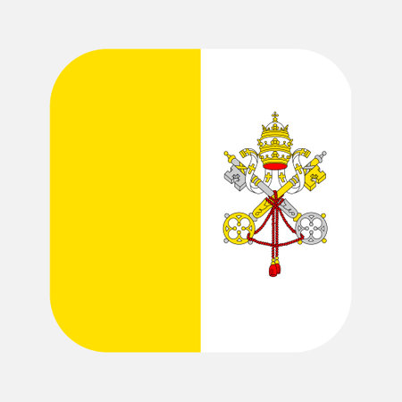 Vatican flag simple illustration for independence day or election. simple icon for webのイラスト素材