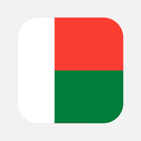 Madagascar flag simple illustration for independence day or election. simple icon for webのイラスト素材