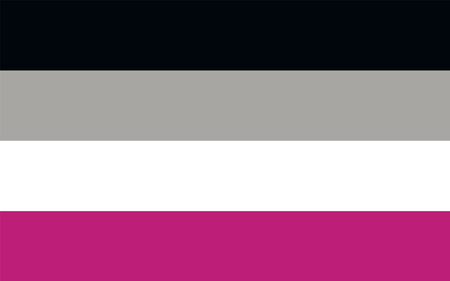 Asexual pride flag Sexual identity pride flag. Simple illustration for pride monthの写真素材