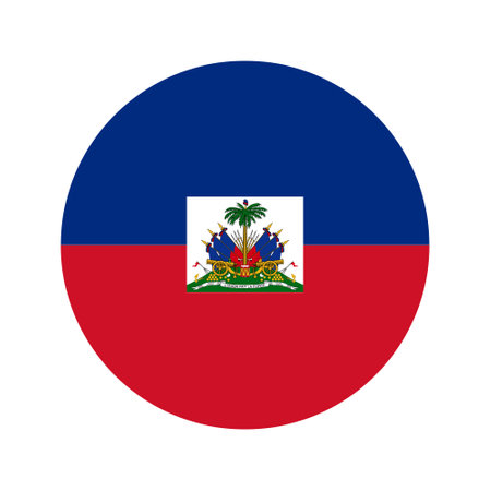 Haiti flag simple illustration for independence day or election. simple icon for webのイラスト素材