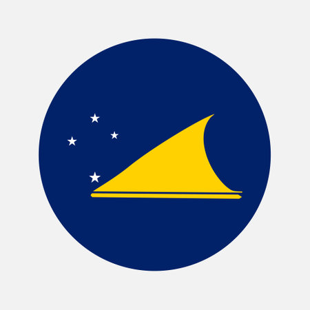 Tokelau flag simple illustration for independence day or election. simple icon for webのイラスト素材