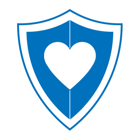 Immune system, medical shield icon in trendy flat style design. medical toolのイラスト素材