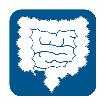 Intestines icon in trendy flat style. Symbol for your web site design, , app, UI. simple illustrationのイラスト素材