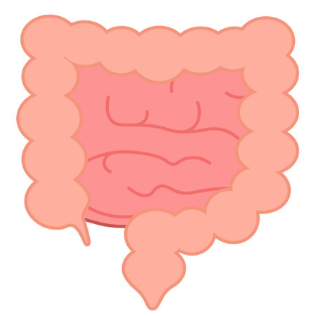 Intestines icon in trendy flat style. Symbol for your web site design, , app, UI. simple illustrationのイラスト素材