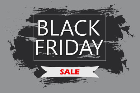 Black Friday Sale banner for advertising, leaflets and flyers. Black friday design templateのイラスト素材
