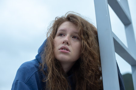 Portrait of sad depressed upset young desperate woman, crying girl with red tearful eyes with tears....
