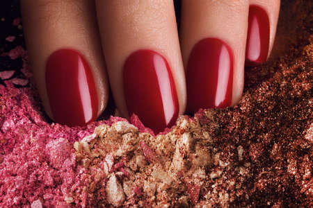 red manicureの写真素材