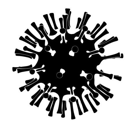 Coronavirus COVID-19 SARS CoV 2. Virus illustration vectorのイラスト素材