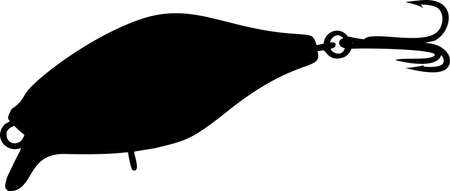 Fishing lure vector illustration on white backgroundのイラスト素材