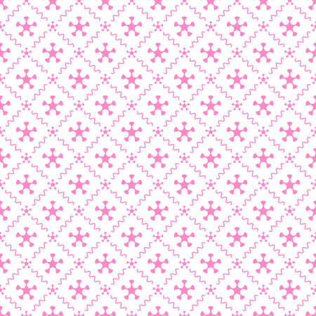 Simple seamless pattern with decorative elements. Beautiful background for fashion prints or wrapping paper.のイラスト素材
