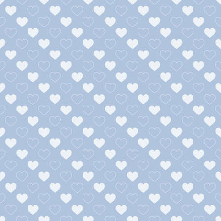 Stylish hearts seamless vector pattern. Wedding background. Romantic vector wallpaper for your design.のイラスト素材