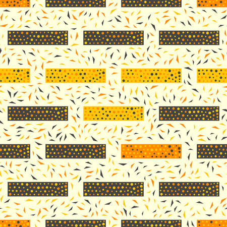 Seamless abstract pattern. Creative texture for fabric, wrapping, textile, wallpaper, apparel. Vector illustration. Colorful background.のイラスト素材