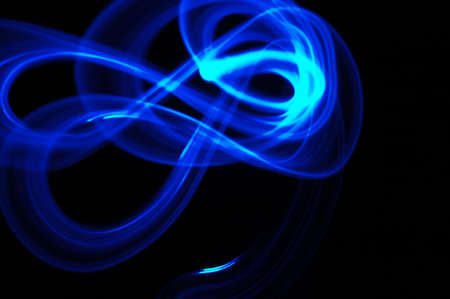 Drawn with a single light and long exposure.の写真素材