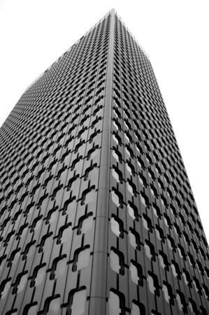 Modern architecture around the business sector in Paris, France.