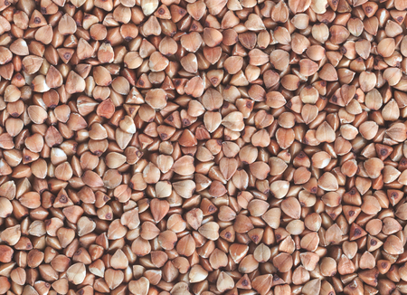 dry buckwheat grain backgroundの写真素材