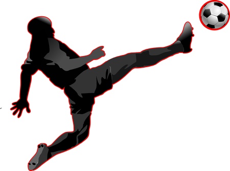 soccer player のイラスト素材