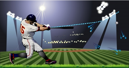 Baseball Batter Illustration 