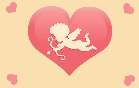 cupid bow take aim at the heart ofのイラスト素材