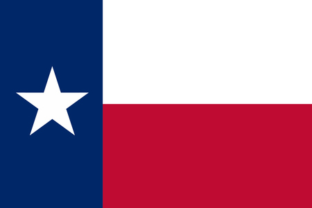 Flag of Texas state of the United States.のイラスト素材