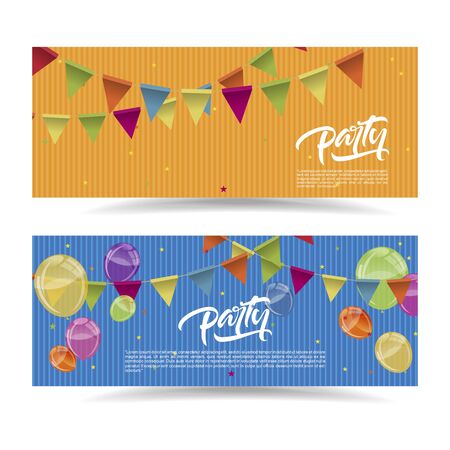 Vector illustration of party collection. 10epsのイラスト素材