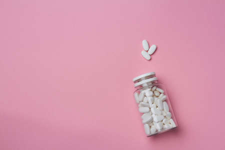 sports supplement creatine powder on black background copy spaceの写真素材