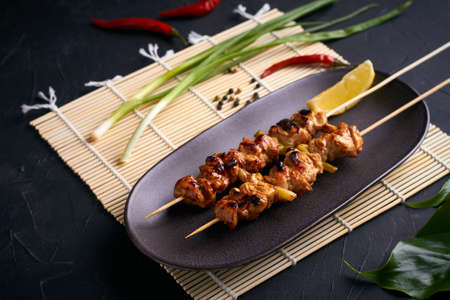 chicken yakitori japanese street foodの写真素材