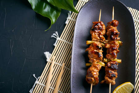 chicken yakitori japanese street foodの写真素材