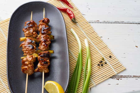 chicken yakitori japanese street foodの写真素材