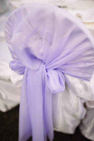 Wedding chairs beautiful decorated with decor agencyの写真素材