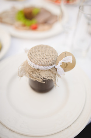 wedding decor at restaurant with all beauty and flowersの写真素材