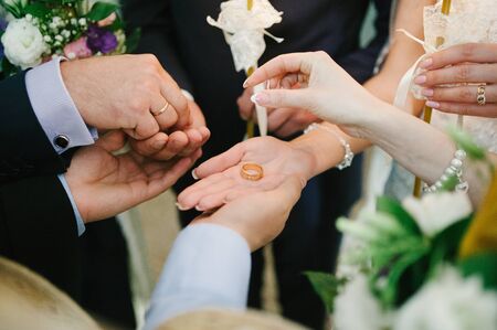 wedding orthodox or christening baptismの写真素材