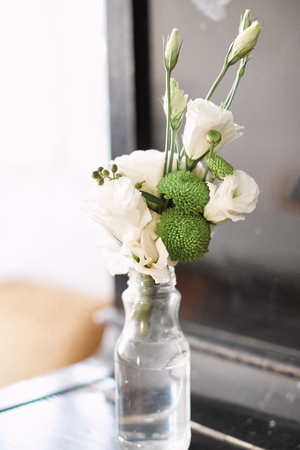 Wedding decor bouquet of flowers. Wedding decoration idea.の写真素材
