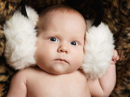 newborn baby.funny little childの写真素材