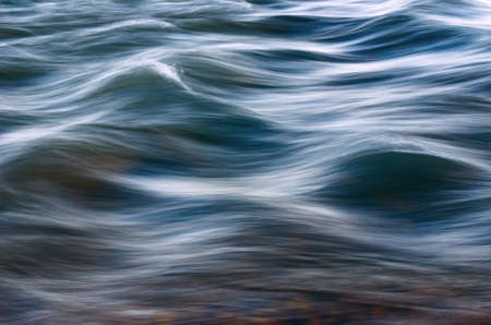 Blurred Waves over Riverbed or Seabed.
