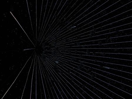 Space travel at hyperspace speeds (portrait view)の写真素材