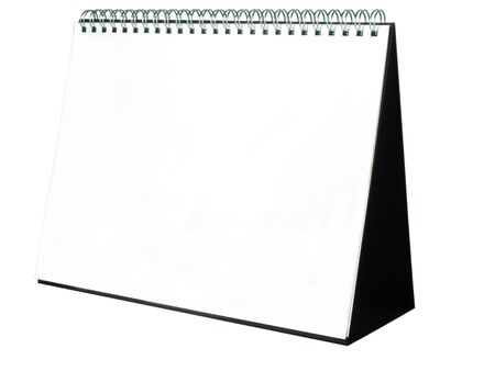 A blank calendar isolated on a white backgroundの写真素材