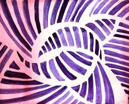 water color abstract background illustration with purple strip