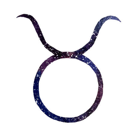 watercolor art of signs of the zodiac. Libra