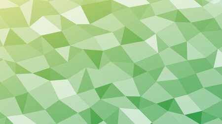 Polygonal background design. Colorful triangular backdrop in green and yellow colors.