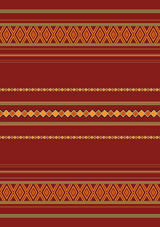 Ethnic textile background. Mexican striped blanket, rug seamless pattern. Vectro serape design. Native American Textile.のイラスト素材