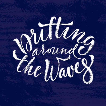 Surfing t-shirt printのイラスト素材