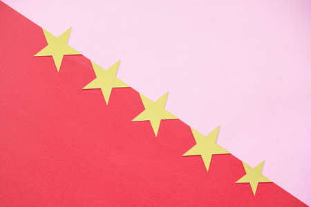 Beautiful background of various stars and sparkles, on colored background.