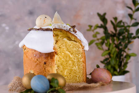 Easter treats, colorful cupcakes, food Easter cake holidayの写真素材