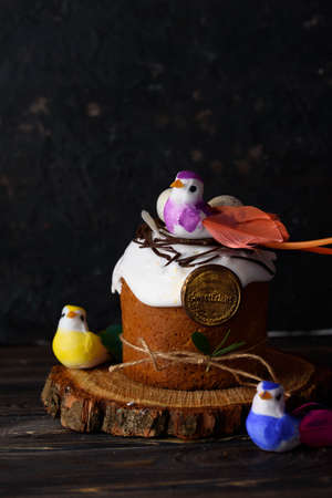 Easter treats, colorful cupcakes, food Easter cake holidayの写真素材